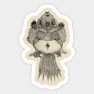 Nighttime Bird Sticker